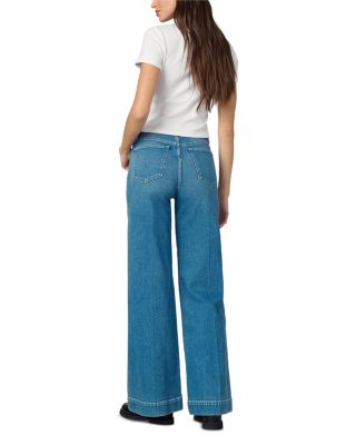 The Front Seamed High Rise Wide Leg Jeans in Biggest Fan