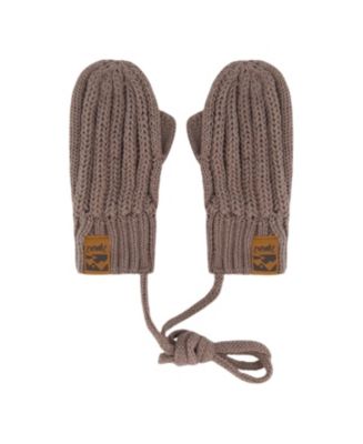 Deux par Deux Boys' Knit Mittens with String - Baby | Bloomingdale's Kids