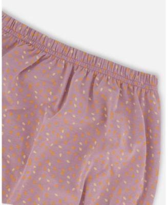 Girls' Printed Organic Cotton Top and Bloomer Set - Baby