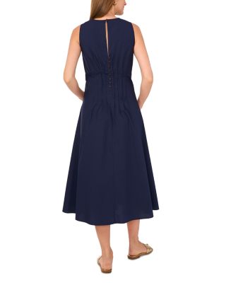 Pin Tuck Midi Dress