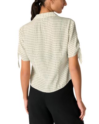 Oval Spot Tie Sleeve Shirt