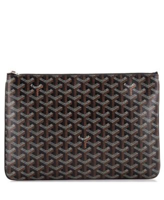 Pre-Owned Goyard - MM Senat Zip Pouch Coated Canvas
