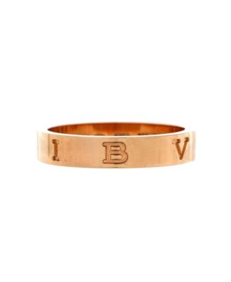 Pre-Owned Bvlgari - B.Zero1 Essential Logo Band Ring 18K Rose Gold