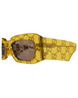Generation Guccissima Rectangular Sunglasses, 54mm