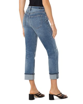 Marley Girlfriend Cuffed Jeans in Rio Hondo