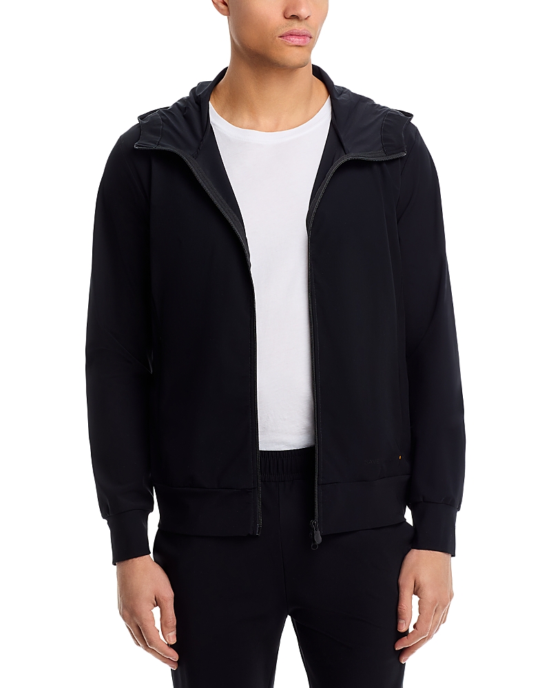 Save The Duck Luiz Hooded Zip Front Jacket In Black