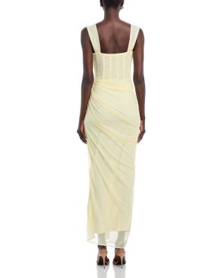 Ruched Mesh Dress - Exclusive