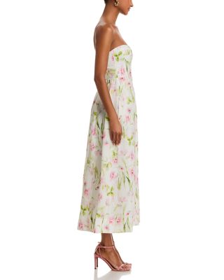 Lola Floral Corset Midi Dress