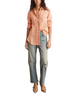 Linen Button Front Shirt