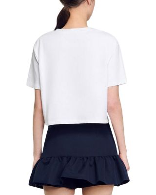 Giada Embellished Hem Short Sleeve Shirt