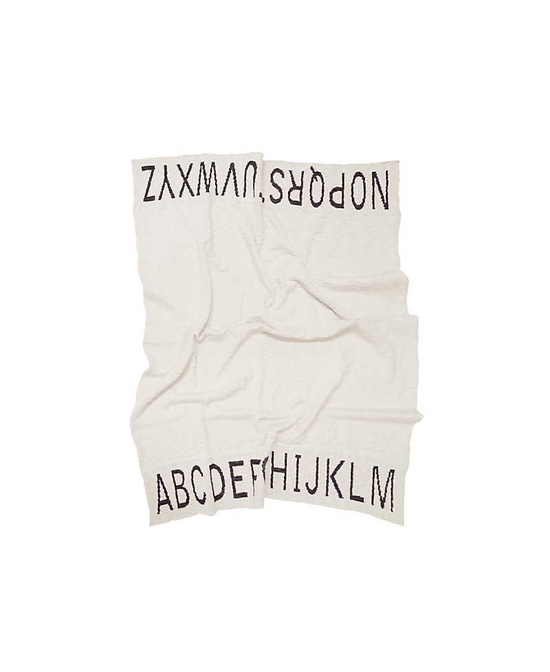 Lorena Canals Abc Blanket In Natural - Black