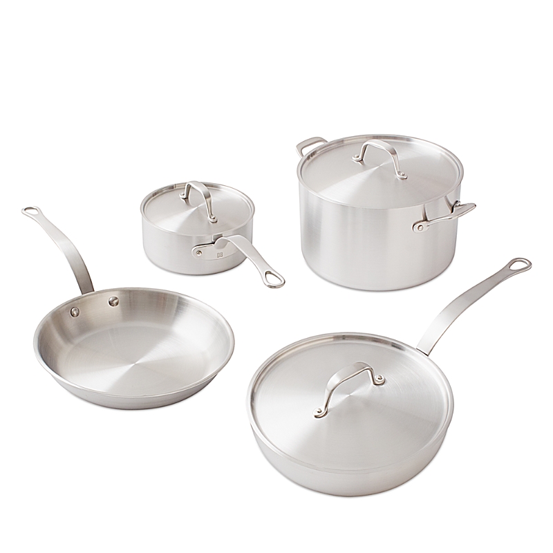 7 Piece Stainless Steel Clad Cookware Set