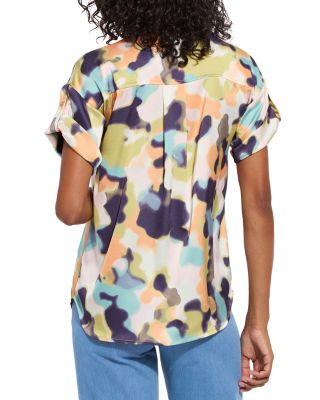 Olena Drop Shoulder Utility Blouse