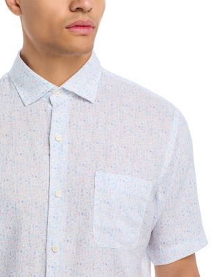 Soiree Linen Short Sleeve Button Front Shirt