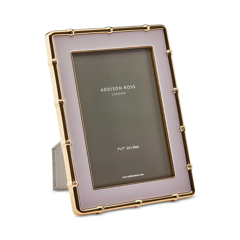 Addison Ross Pale Pink & Gold Bamboo Photo Frame In Pale Pink