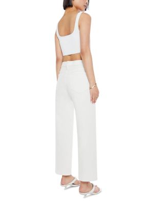 The Rambler Zip Ankle Jeans in Cream Puff