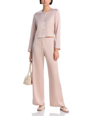 Crewneck Button Front Cardigan &amp; Barb Pants