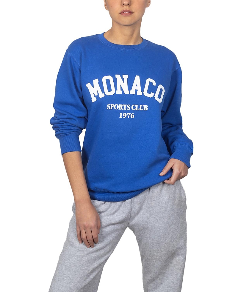 Departure Monaco Crewneck Sweatshirt In Blue