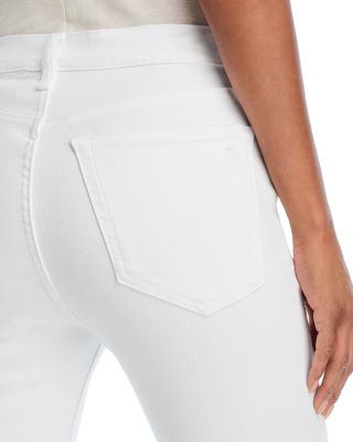 Flexi Peyton High Rise Ankle Bootcut Jeans in Optic White