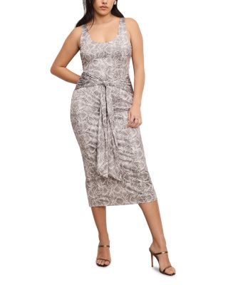 Slinky Jersey Tie Waist Dress