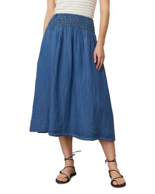 Chambray Midi Skirt