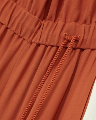 Side Stripe Rope Tie Jumpsuit