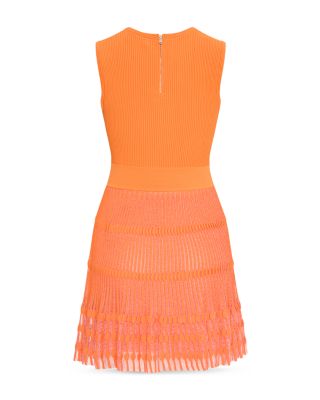 Sheer Knit Mini Dress