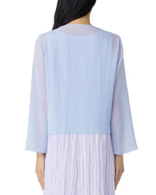 Sheer Silk Georgette Silk Wrap Jacket