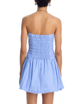 Gigi Bubble Hem Poplin Mini Dress