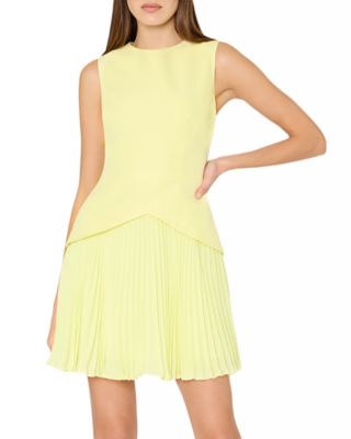 MILLY - Haddy Pleated Mini Dress