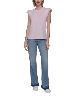 Sleeveless Ruffled Top 