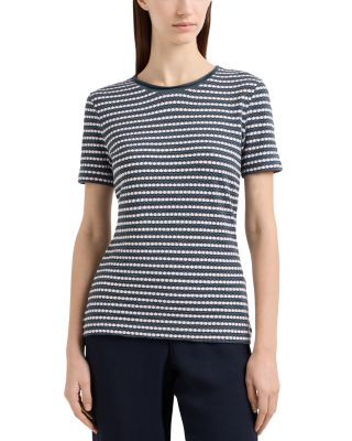 Emporio Armani - Honeycomb Jacquard Jersey Top