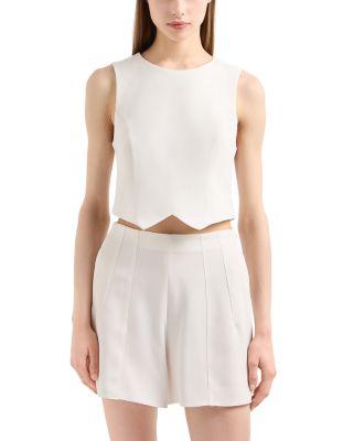 Triacetate Flat Front Shorts