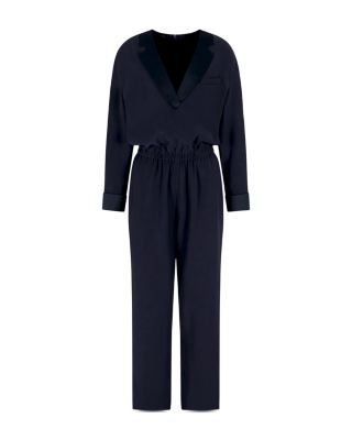 Cady Satin Trim Jumpsuit