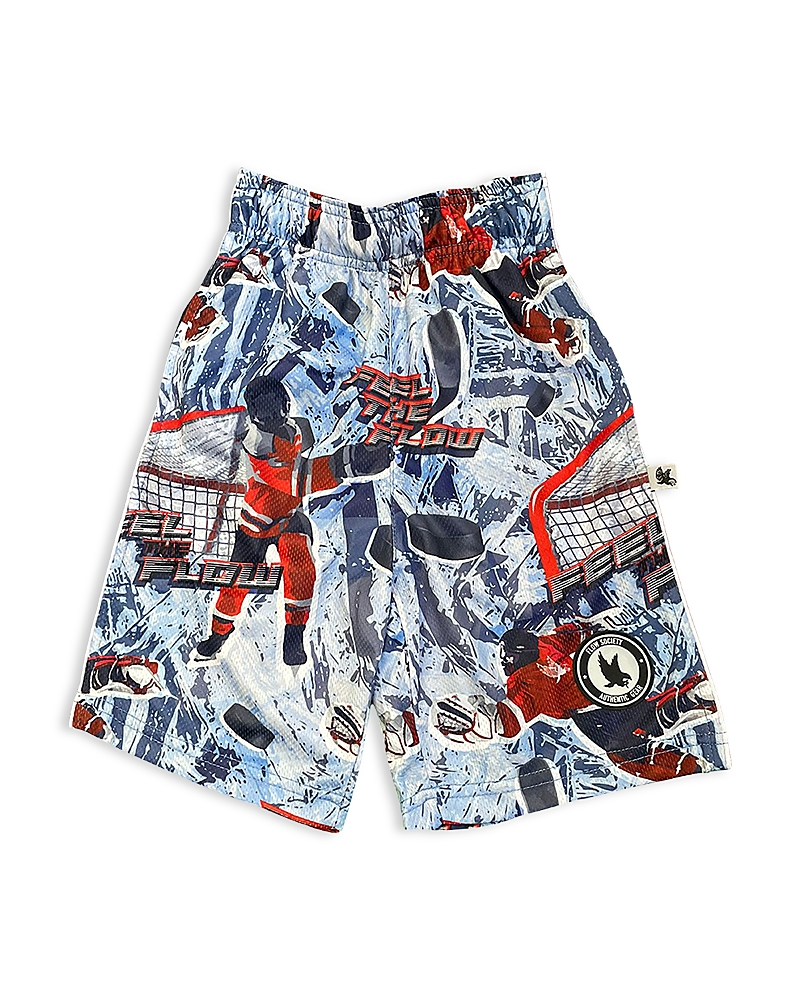 Shop Flow Society Boys' Feel The Flow Hockey Shorts - Big Kid In Ice Blue