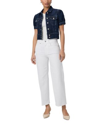 PAIGE Kendra Puff Sleeve Denim Jacket | Bloomingdale's