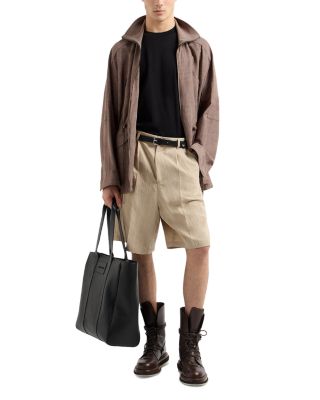 Textured Cotton Allover Jacquard Tee