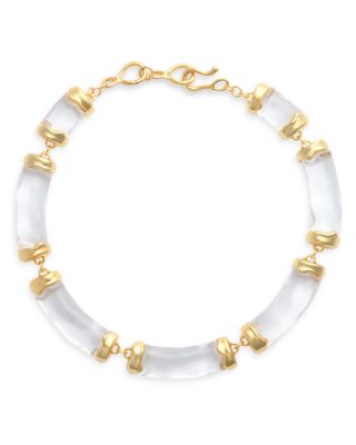 Alexis Bittar Liquid Lucite Pillow Link Necklace, 18
