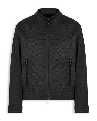 Perforated Nappa Leather Jacket