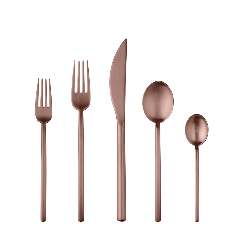 Mepra Due Ice Bronze 20-piece Flatware Set, Service For 4 In Ice Bronze