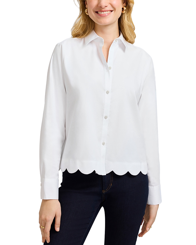 Foxcroft Scarlett Long Sleeved Matte Sateen Shirt