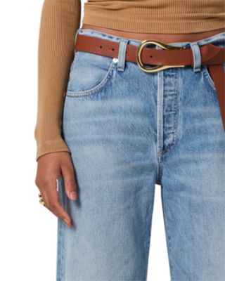 Annina High Rise Wide Leg Jeans in Meuse