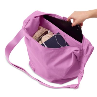 The Crescent Catchall Bag in Berry