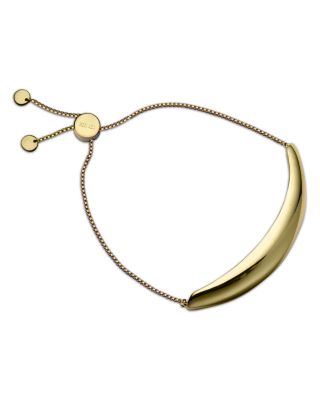 Nevi ID Plate Bolo Bracelet in 18K Gold Plated Sterling Silver