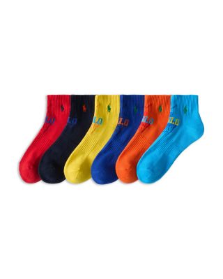 Polo Ralph Lauren - Tonal Quarter Socks, Pack of 6