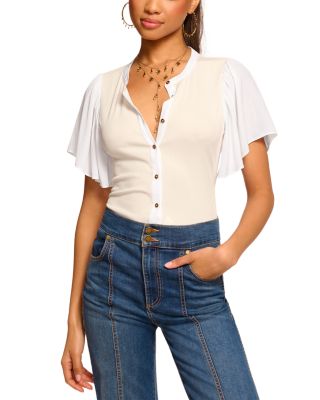 Colette Flutter Sleeve Top