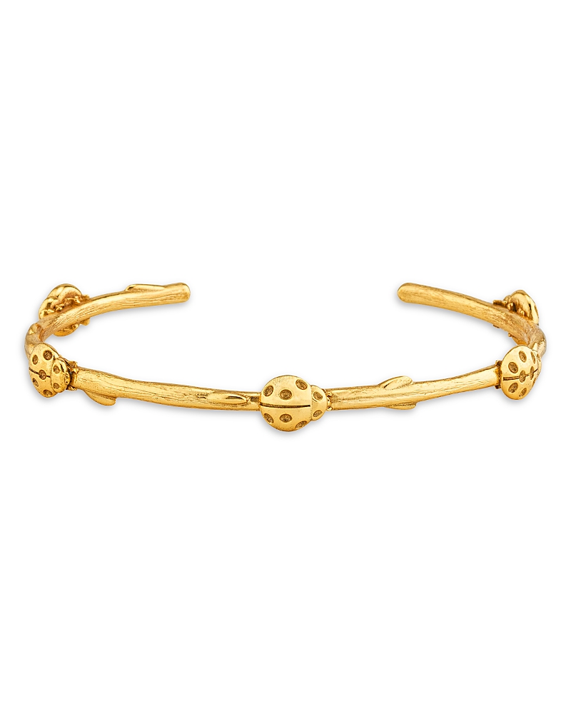 Capucine De Wulf Meadow Ladybug Petite Cuff In Gold