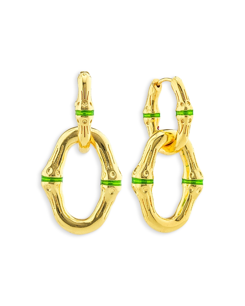 Capucine De Wulf Bangkok Bamboo Link Earrings In Gold
