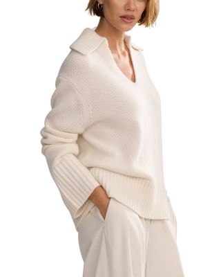 Phoebe Cashmere Polo Sweater