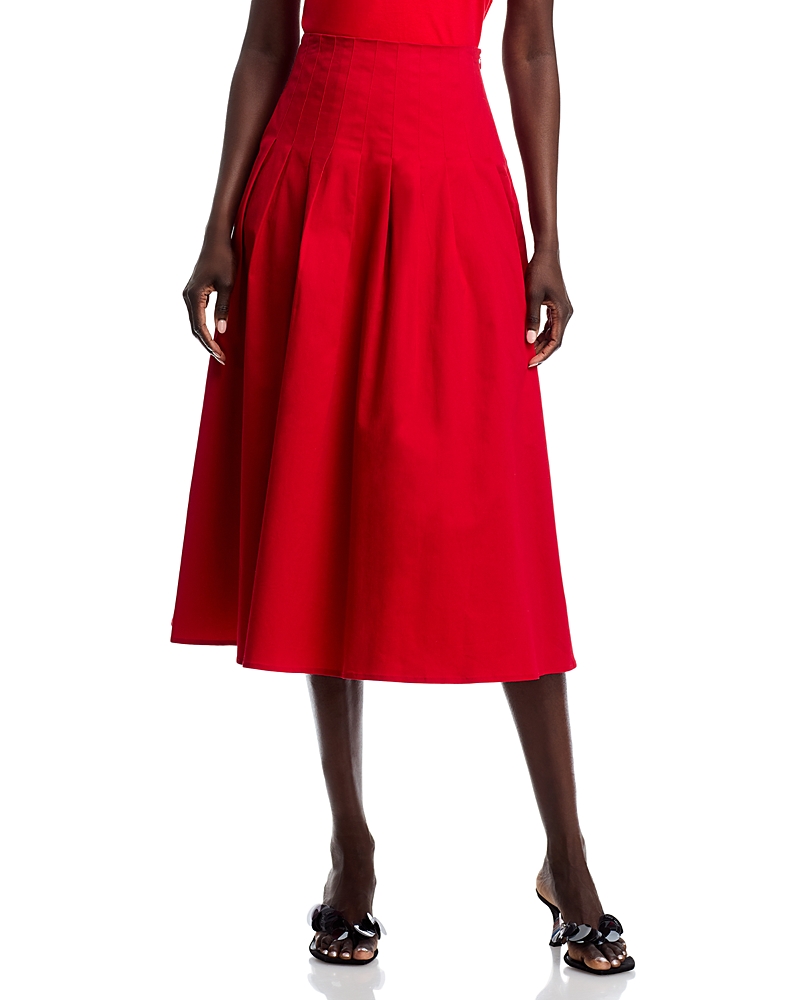 AQUA PANEL MIDI SKIRT - EXCLUSIVE